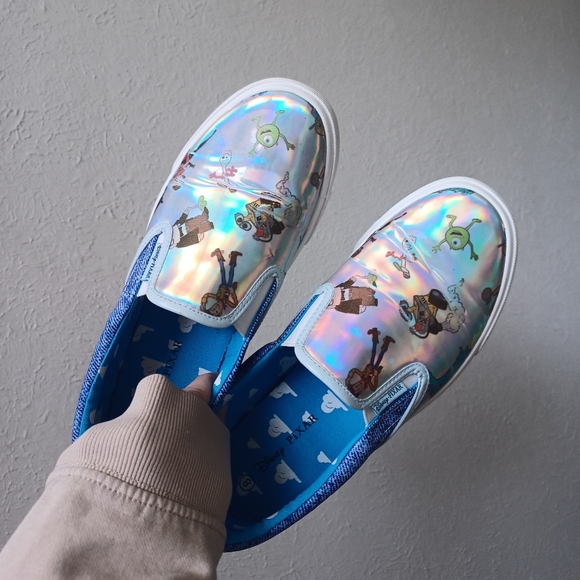 Disney Shoes - Pixar Disney Holographic Slip-On Toys Story Shoes